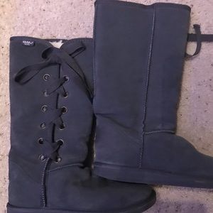 EMU GRAY SUEDE BOOTS